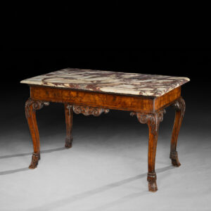 A George II Period Carved Walnut Side Table