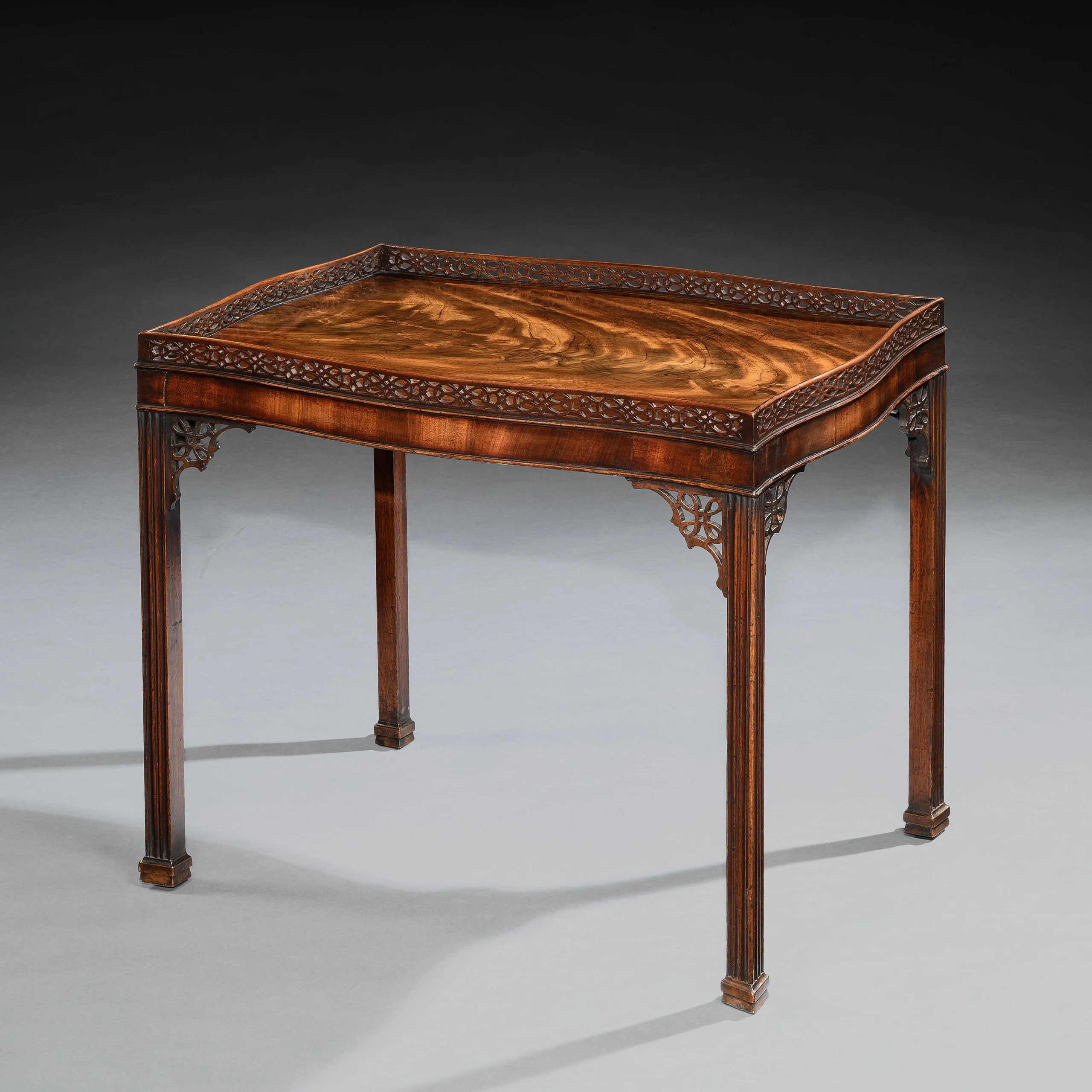 A George III Chippendale Period Mahogany Silver Table