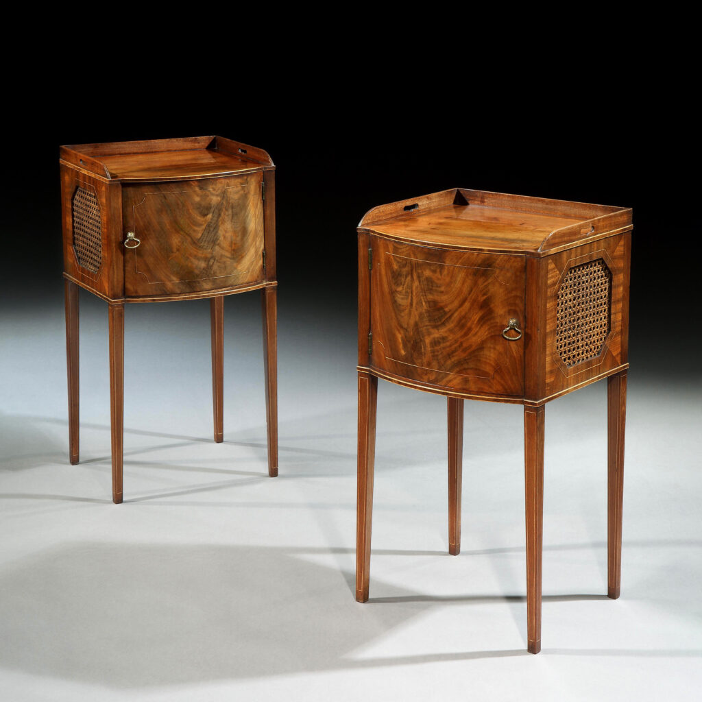 A Pair Of George III Bedside Cabinets