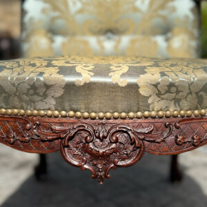 A Carved Mahogany Gainsborough Armchair