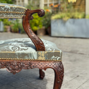 A Carved Mahogany Gainsborough Armchair