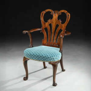 A Fine George III Carved Mahogany Armchair