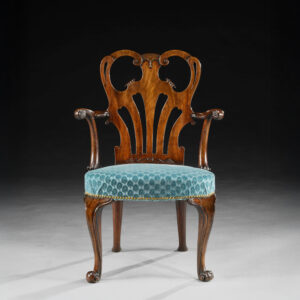 A Fine George III Carved Mahogany Armchair
