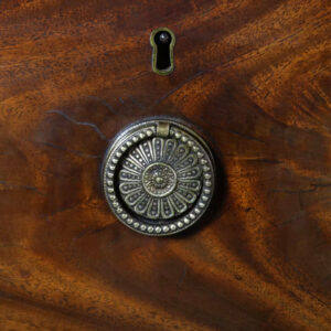 Detail Handle George III Mahogany Breakfront Bookcase