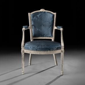 A George III Painted Single Armchair