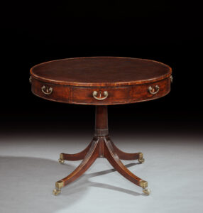A George III Period Mahogany Drum Table