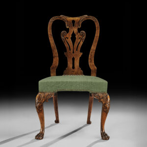A George II Carved Walnut Side Chair