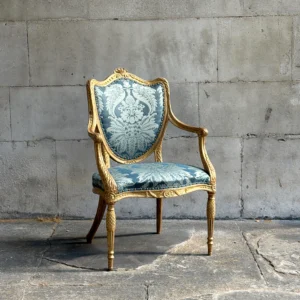 REF 1050 A Pair Of George III Period Shield-back Armchairs